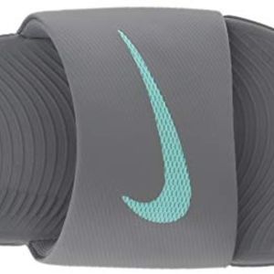 New Nike Kawa Womens Grey Turquoise Slides Size 8